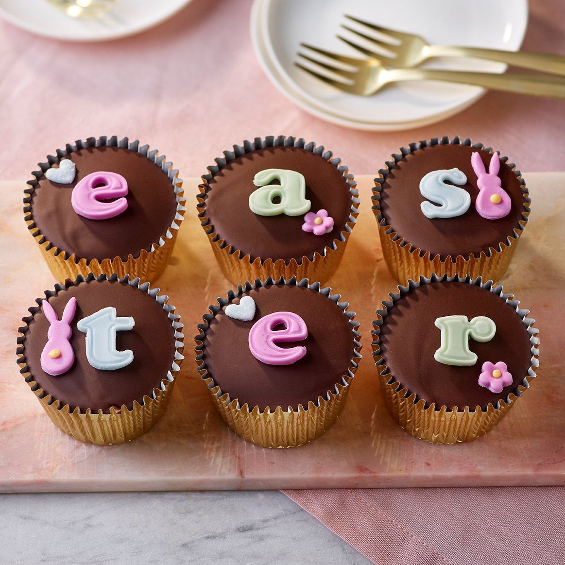 Easter Chocolate Sponge Fairy Cakes