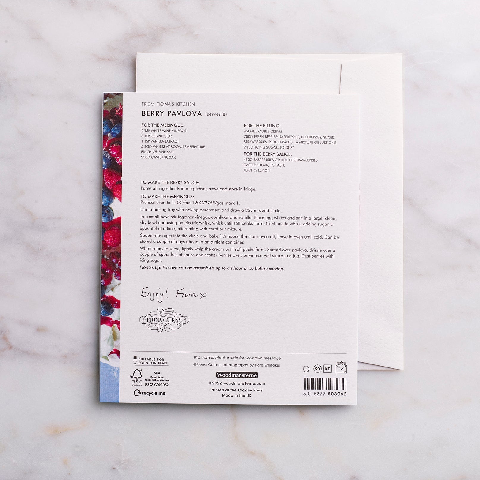 Berry Pavlova Birthday Card