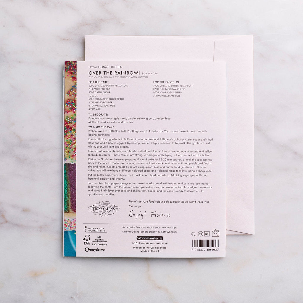 Over the Rainbow Birthday Card