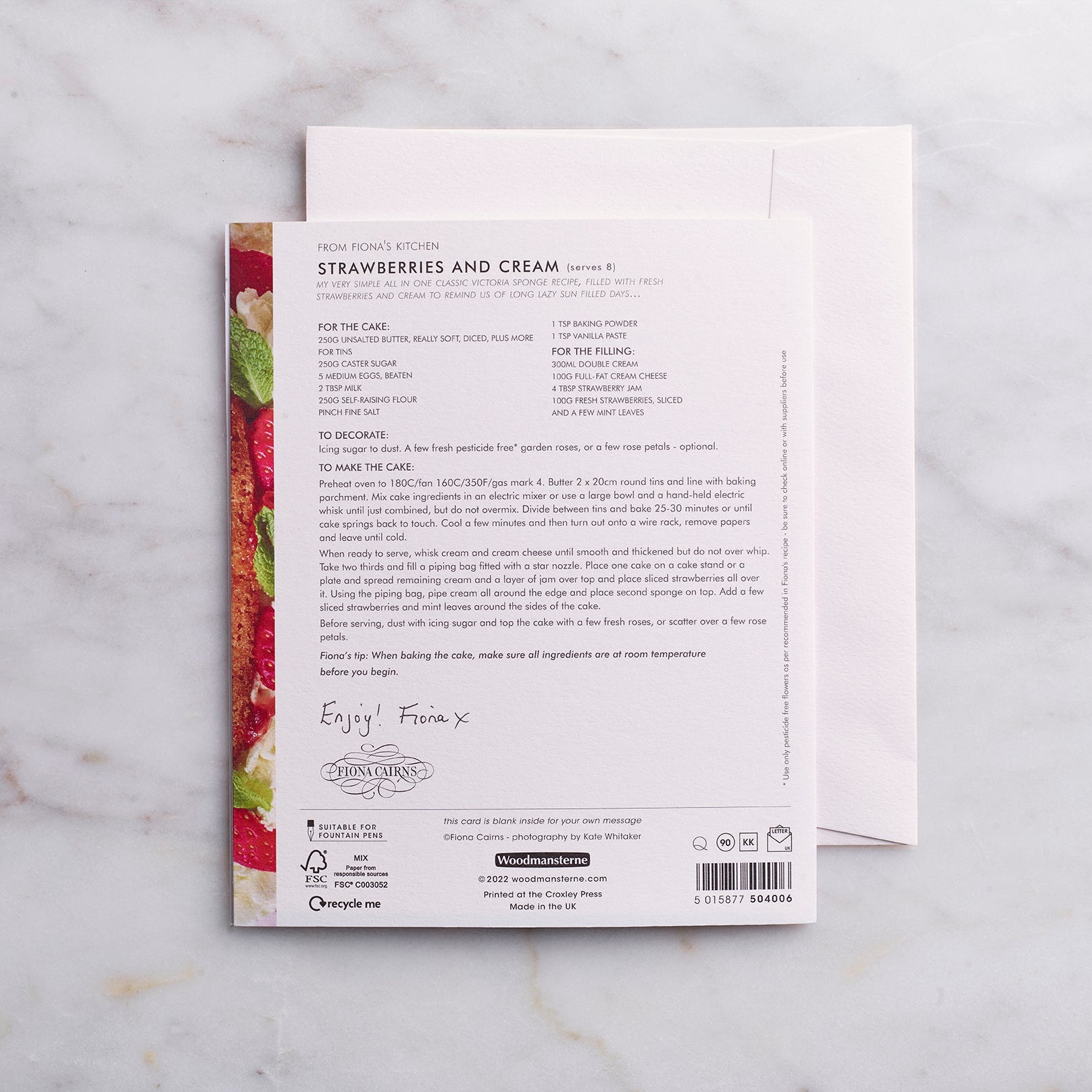 Strawberries & Cream Greeting Card