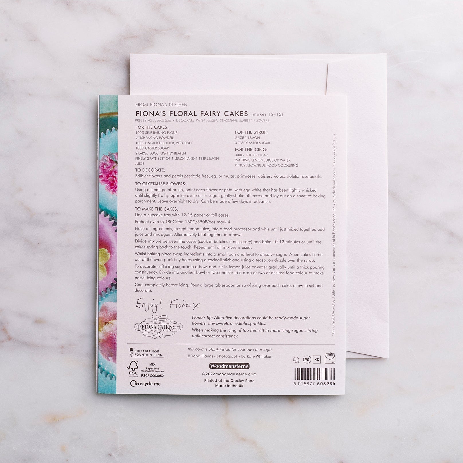 Floral Cupcake Greeting Card