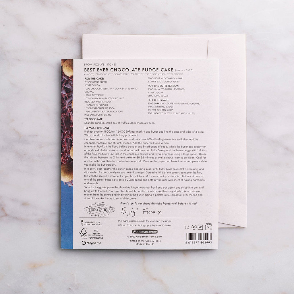 Best Ever Chocolate Fudge Greeting Card