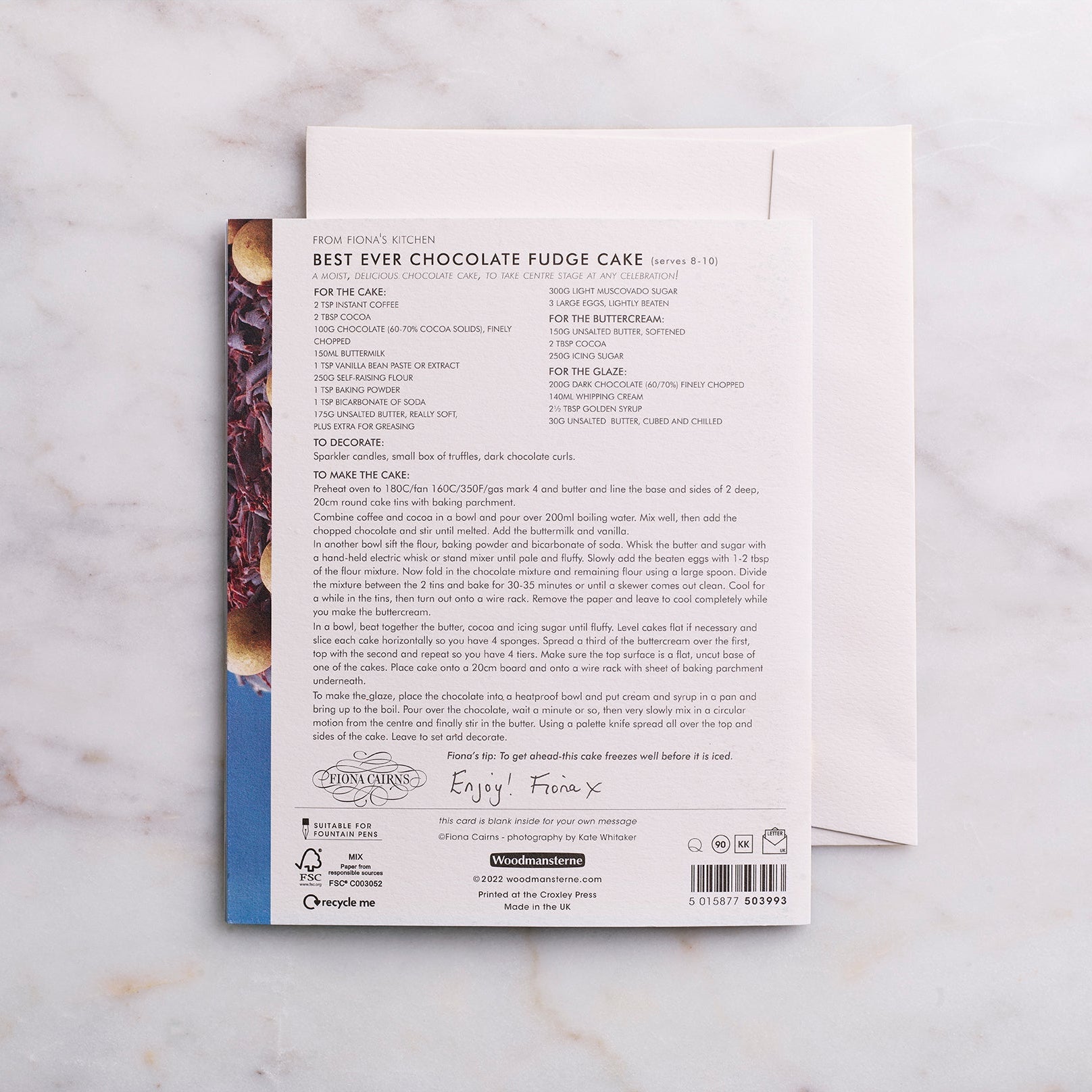 Best Ever Chocolate Fudge Greeting Card