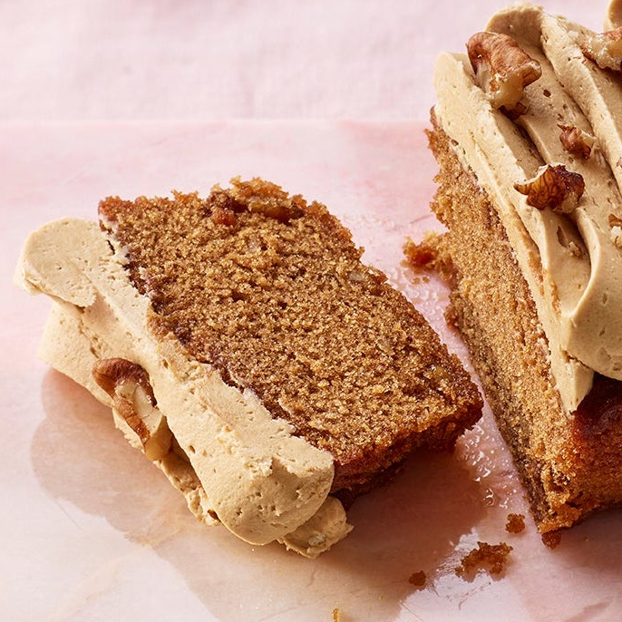 Coffee, Walnut & Cardamon Loaf Cake