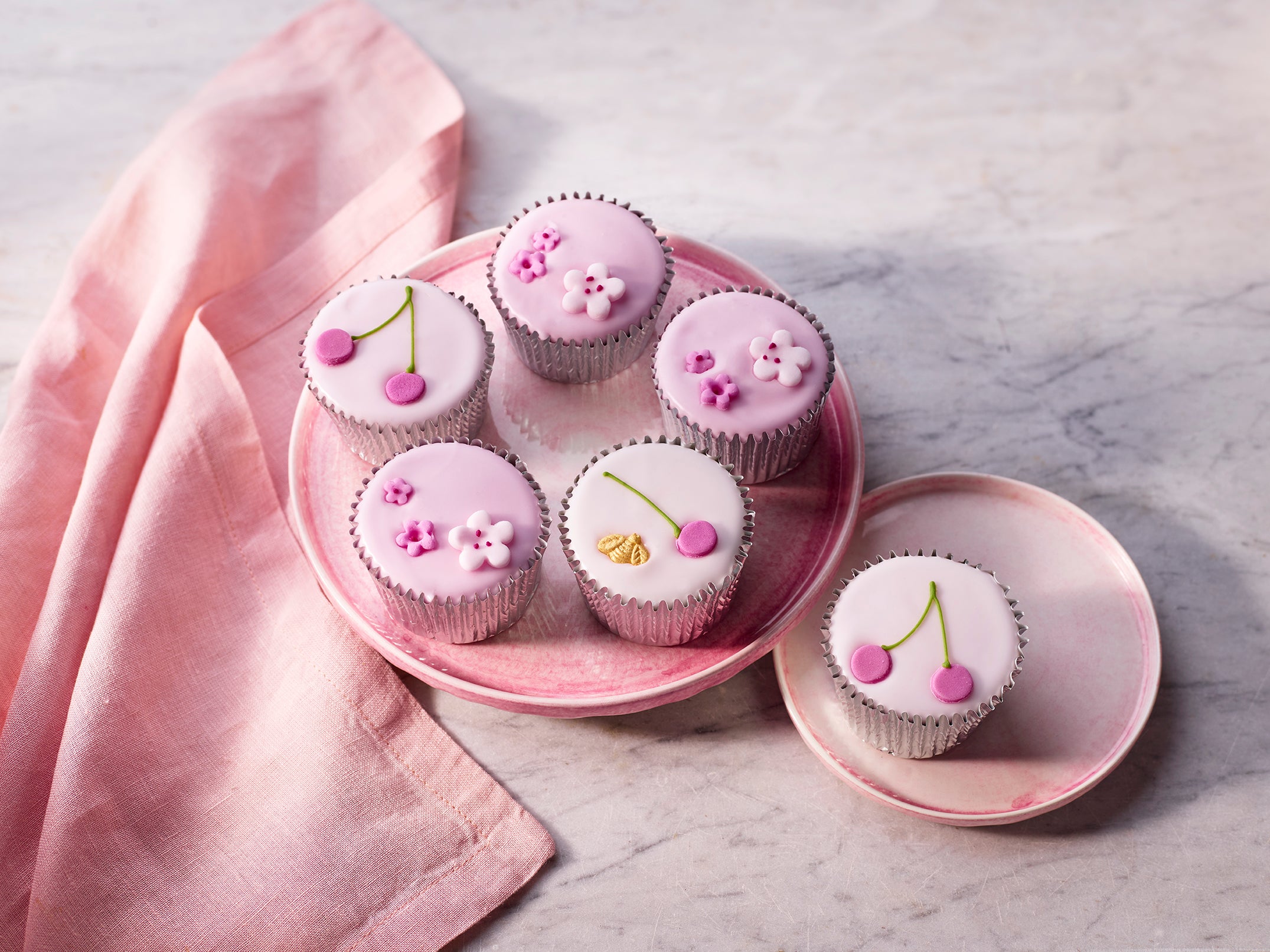 Cherry & Bumble Bee Fairy cakes