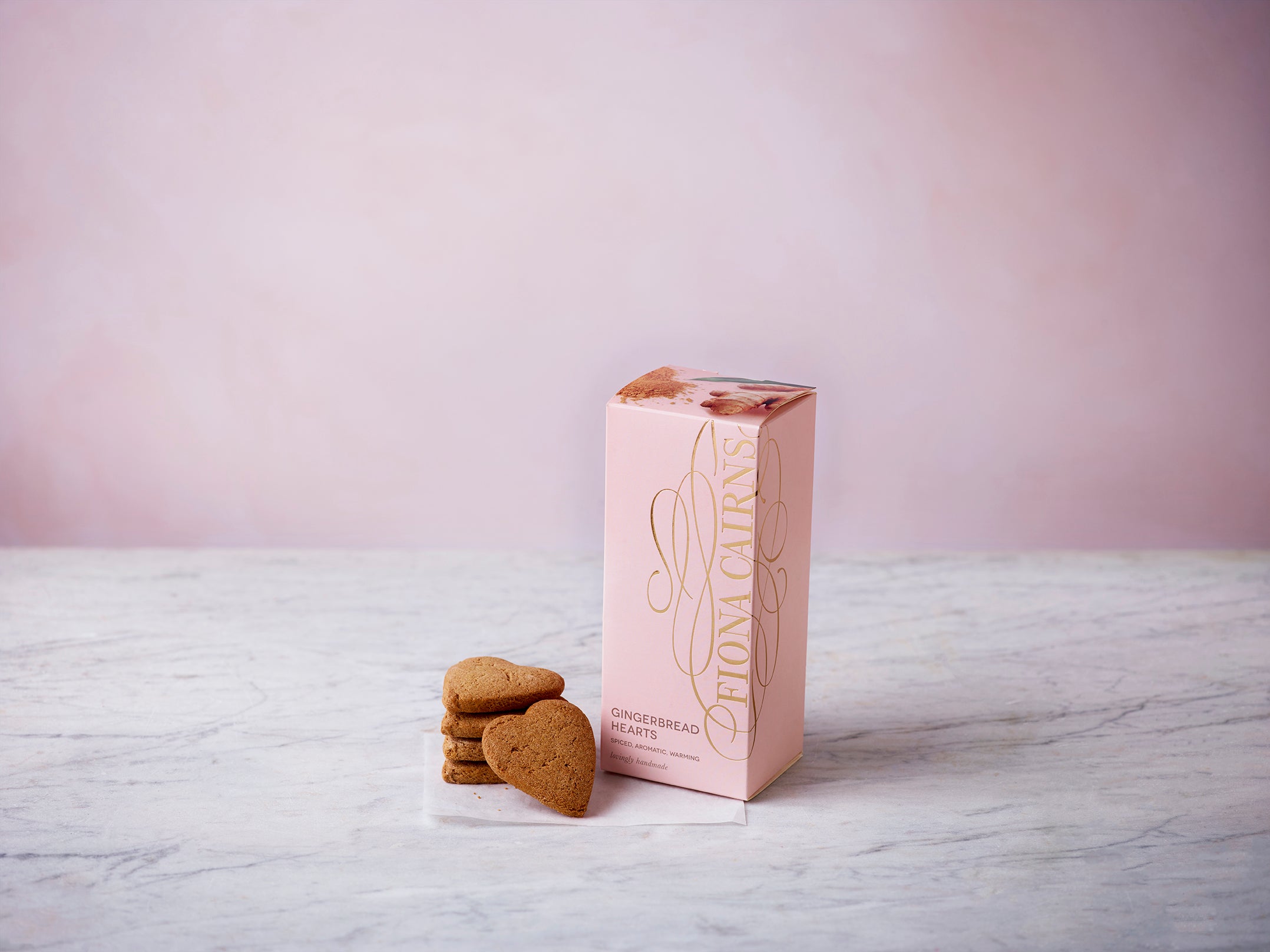 Gingerbread Shortbread Hearts