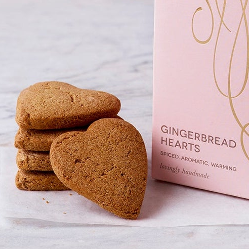 Ginger Shortbread Hearts