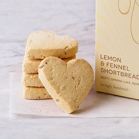 Lemon & Fennel Shortbread Hearts