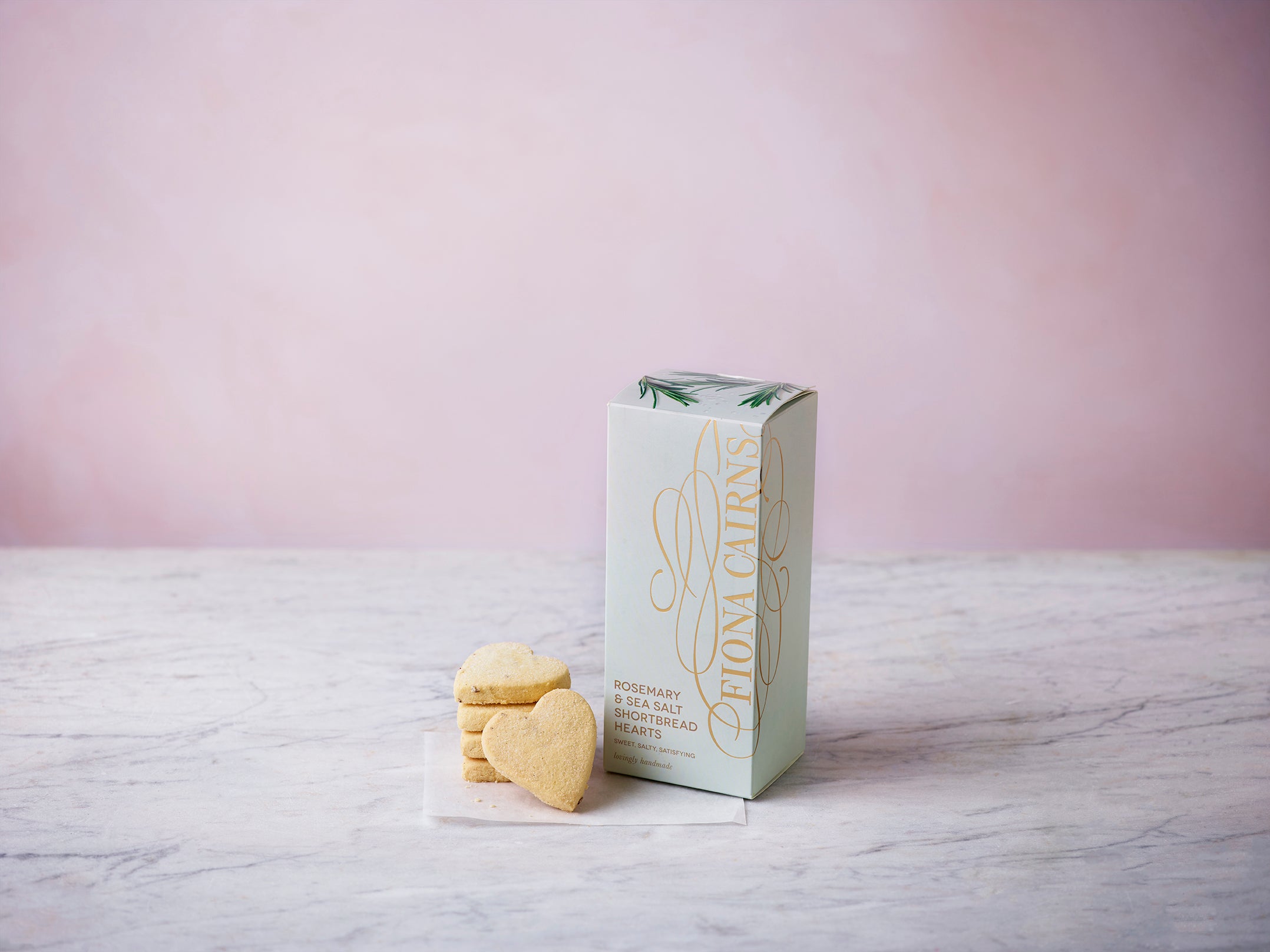 Rosemary & Sea Salt Shortbread Hearts