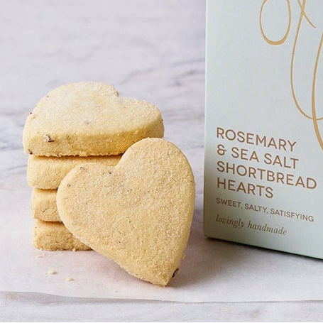 Rosemary & Sea Salt Shortbread Hearts