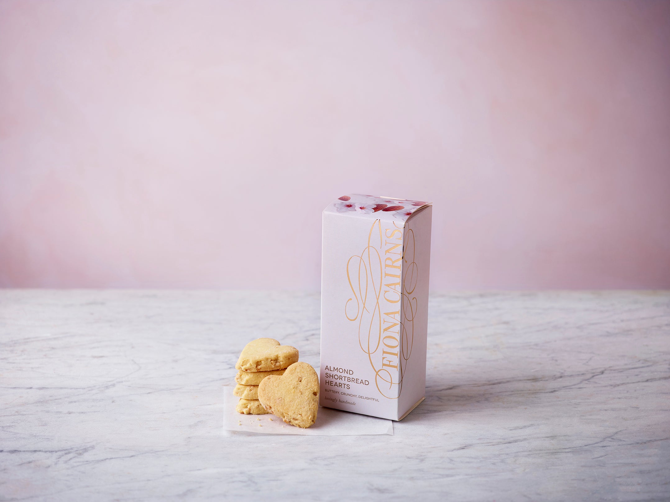 Almond Shortbread Hearts