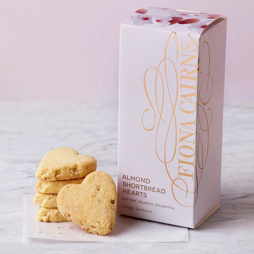 Almond Shortbread Hearts
