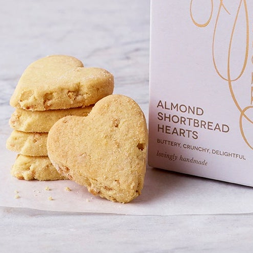 Almond Shortbread Hearts