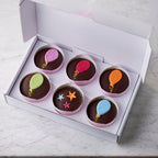 Chocolate Stars & Balloons Fairy cakes